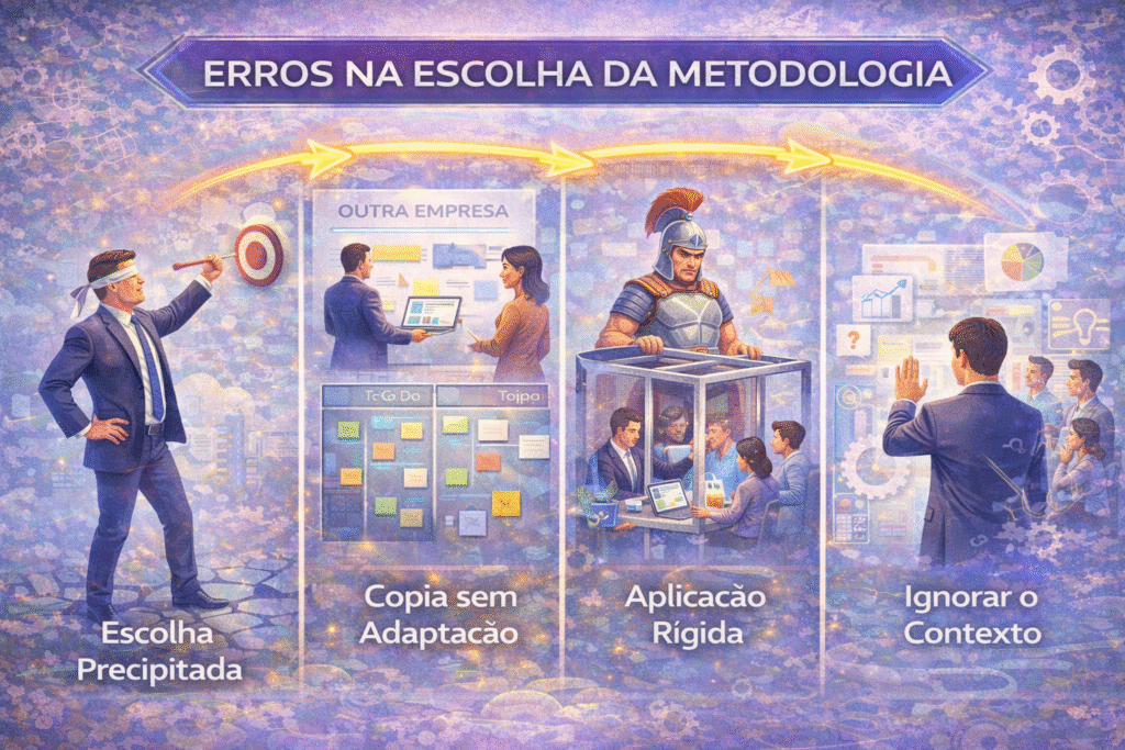 erros na escolha de metodologias ágeis
